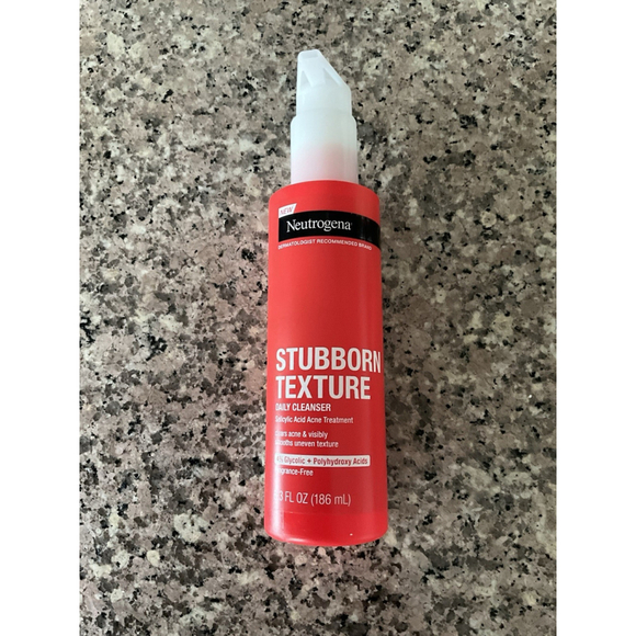 NEW ~ Neutrogena Stubborn Texture Acne Daily Cleanser 4% Glycolic, 6.3 fl oz - Picture 7 of 9